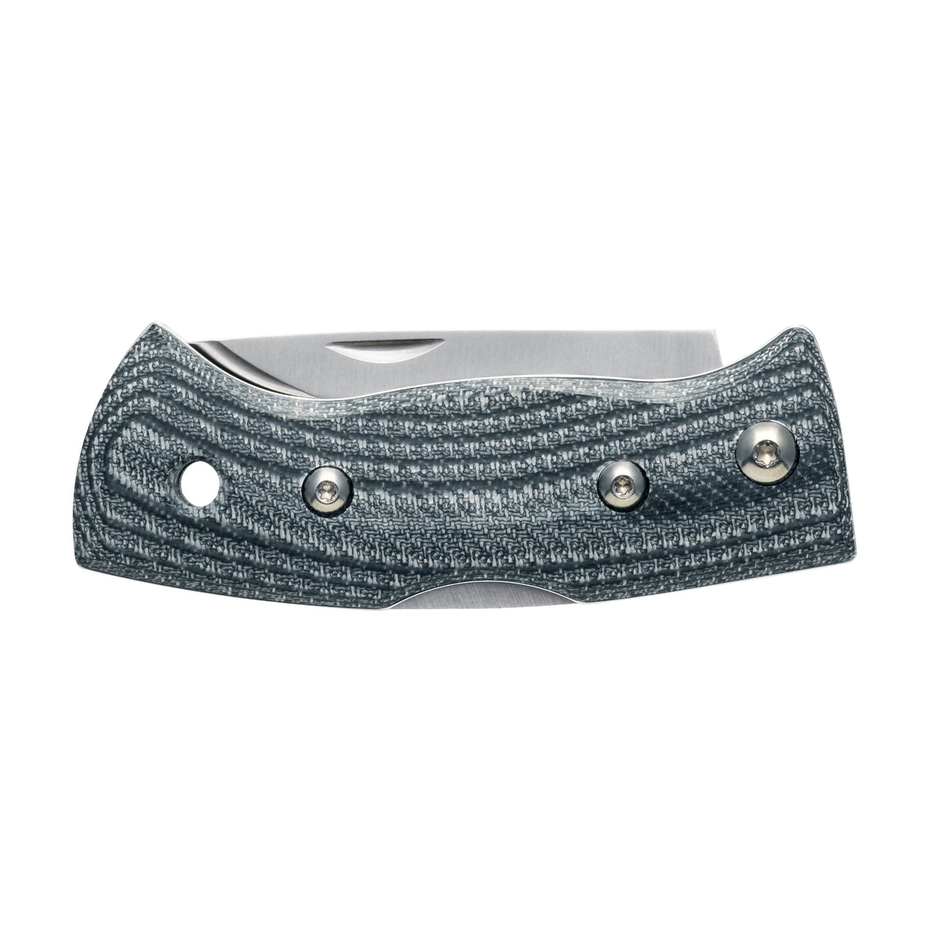 Helle Denim Micarta folding knife closed