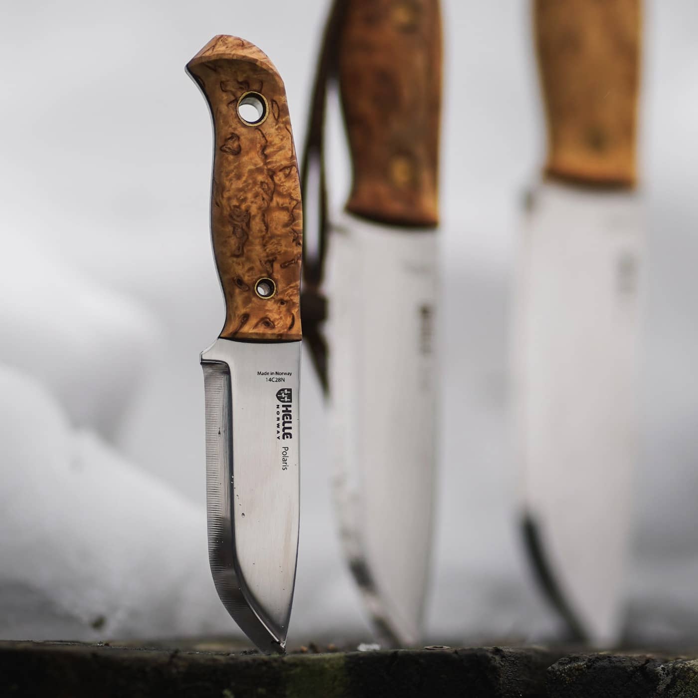 Helle Polaris knife with Nord family