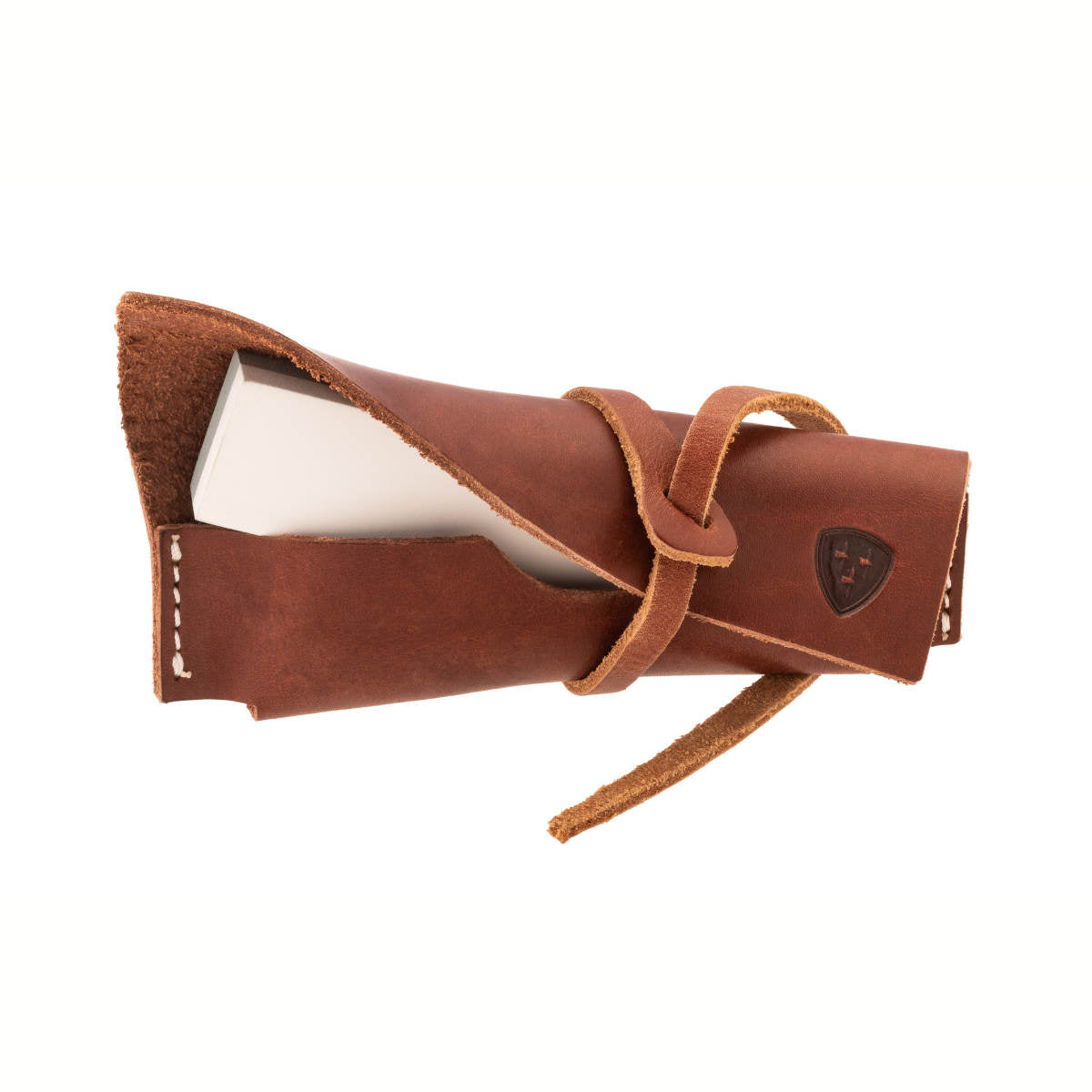 Sharpening stone S with leather holster